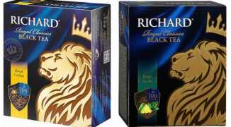 История бренда чая Richard, ассортимент, отзывы