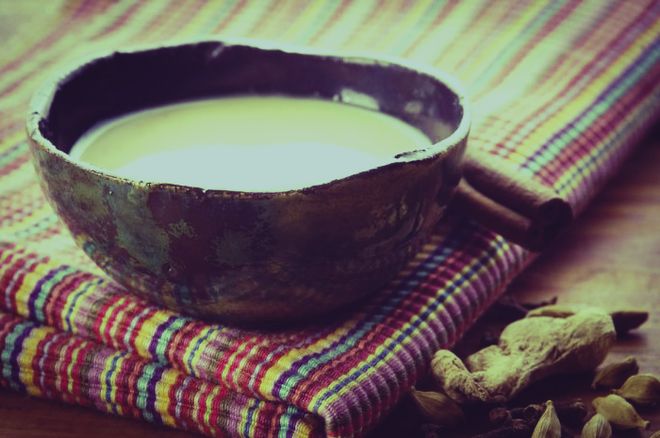 Традиционный чай по-монгольски с молоком
