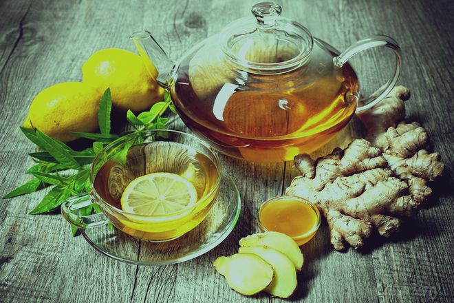 Рецепт имбирного чая с лимоном